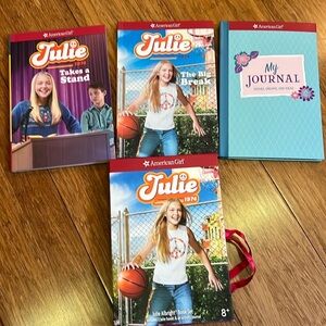 America Girl Julie 3 book set new in box